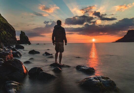 a successful person enjoying the fruits of their labour